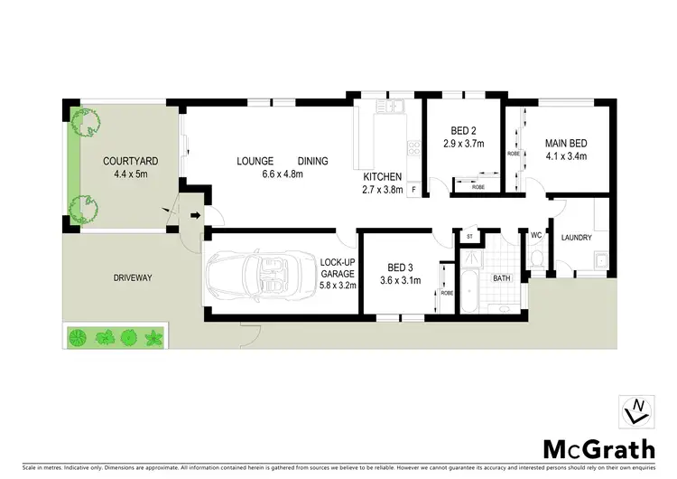 Floorplan of Homely unit listing, 1/11A Ranclaud Street, Merewether NSW 2291