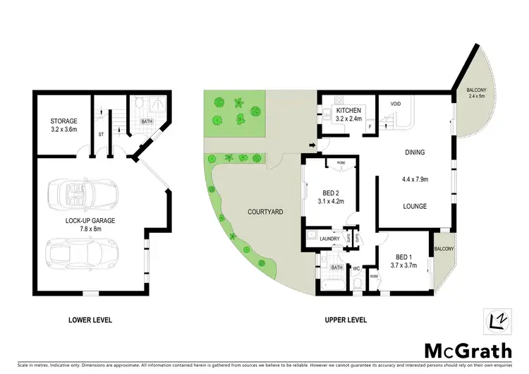 Floorplan of Homely townhouse listing, 1/2 Endeavour Place, Port Macquarie NSW 2444