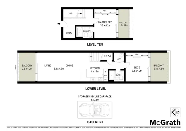 Floorplan of Homely apartment listing, 1004/5 O'Dea Avenue, Zetland NSW 2017