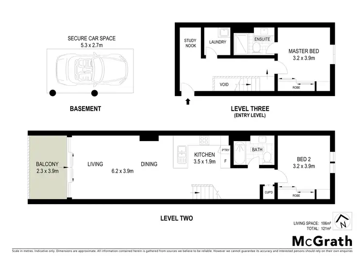 Floorplan of Homely apartment listing, 93/37 Morley Avenue, Rosebery NSW 2018