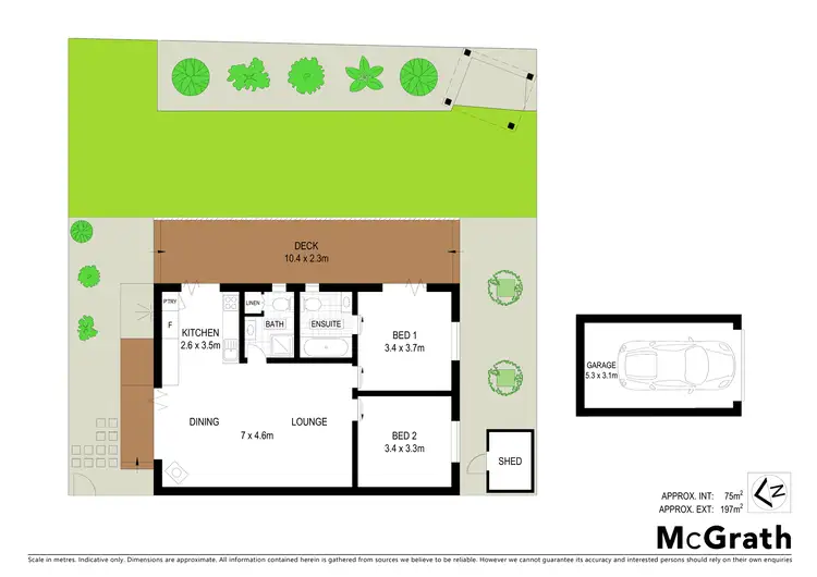 Floorplan of Homely unit listing, 4/55 Brandon Street, Suffolk Park NSW 2481