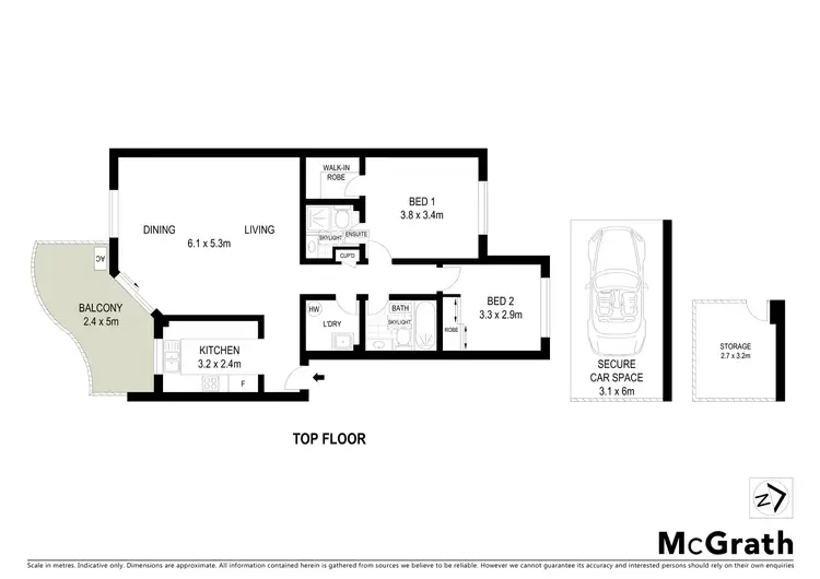 Floorplan of Homely apartment listing, 15/1 Linda Street, Hornsby NSW 2077