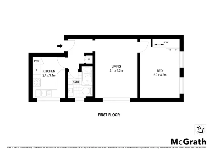 Floorplan of Homely apartment listing, 4/149 Blues Point Road, Mcmahons Point NSW 2060