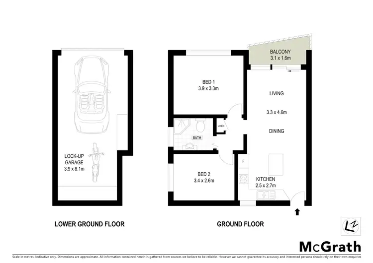Floorplan of Homely unit listing, 4/42 Crawford Road, Brighton-le-sands NSW 2216
