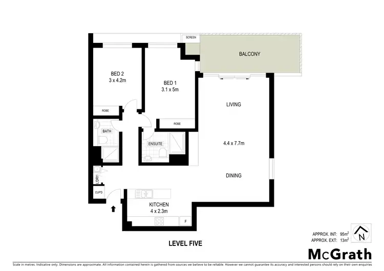 Floorplan of Homely apartment listing, 508/17 Dooring Street, Braddon ACT 2612