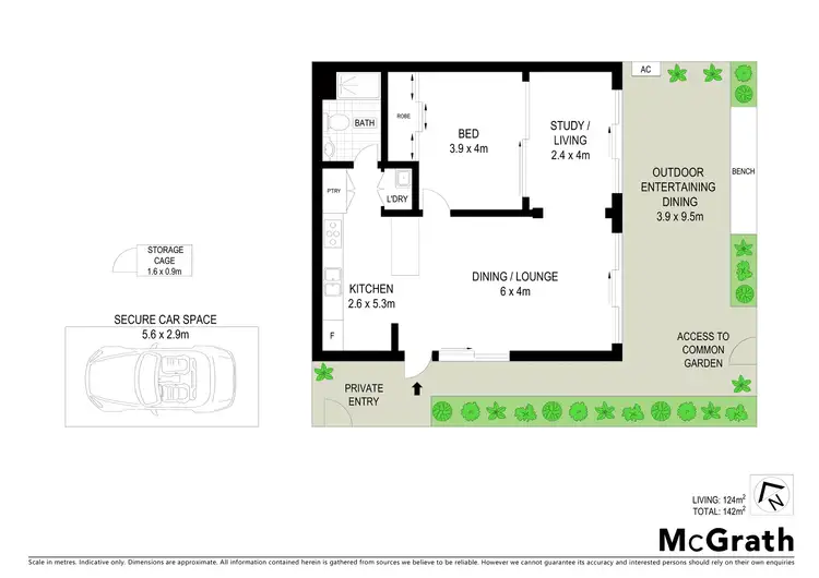 Floorplan of Homely apartment listing, 14/331 Miller Street, Cammeray NSW 2062