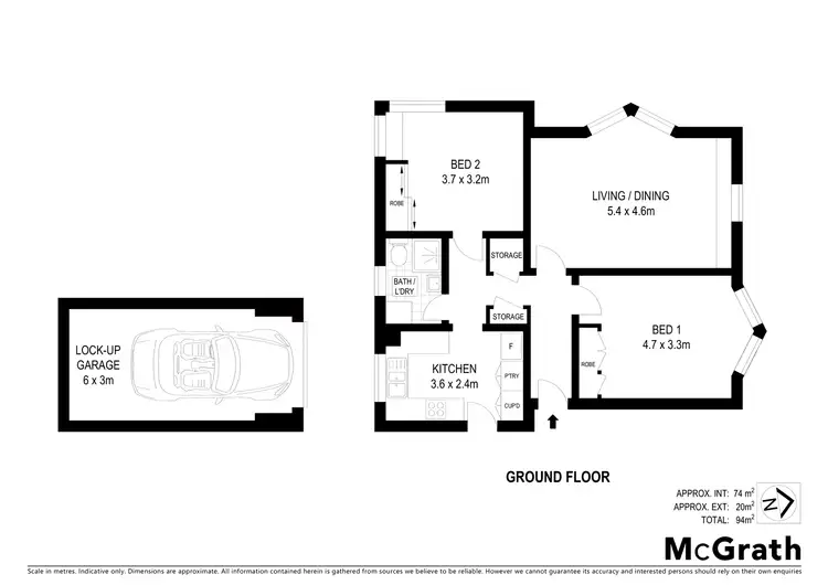 Floorplan of Homely apartment listing, 2/196 Kurraba Road, Neutral Bay NSW 2089