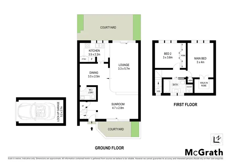 Floorplan of Homely townhouse listing, 2/16 Ridge Street, Merewether NSW 2291