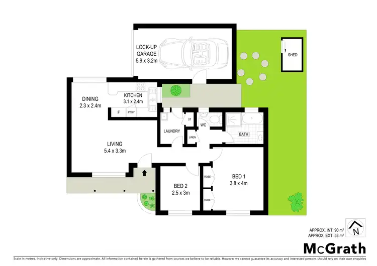 Floorplan of Homely villa listing, 4/441 President Avenue, Kirrawee NSW 2232