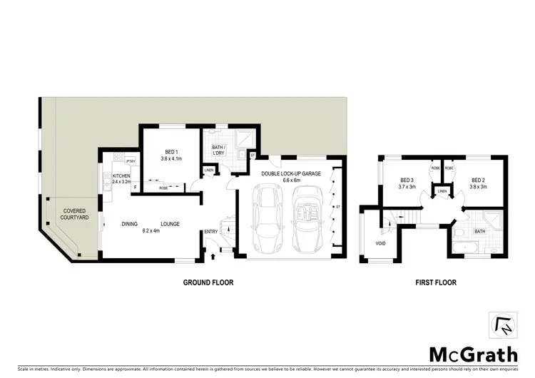 Floorplan of Homely townhouse listing, 1/17 Ross Street, Ballina NSW 2478