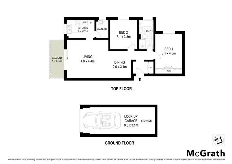 Floorplan of Homely apartment listing, 74/25A Marks Street, Naremburn NSW 2065