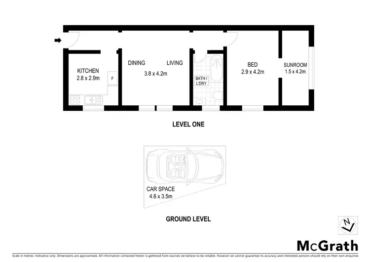 Floorplan of Homely apartment listing, 6/453 Glenmore Road, Paddington NSW 2021
