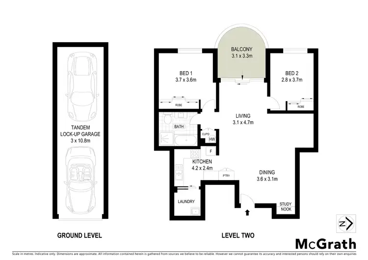 Floorplan of Homely apartment listing, 16/3 Nerang Road, Cronulla NSW 2230