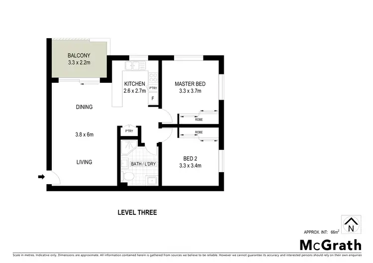 Floorplan of Homely apartment listing, 68/15 Braybrooke Street, Bruce ACT 2617