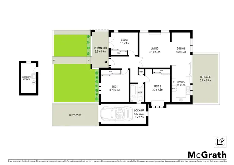 Floorplan of Homely semi-detached listing, 1/15 Sully Street, Randwick NSW 2031