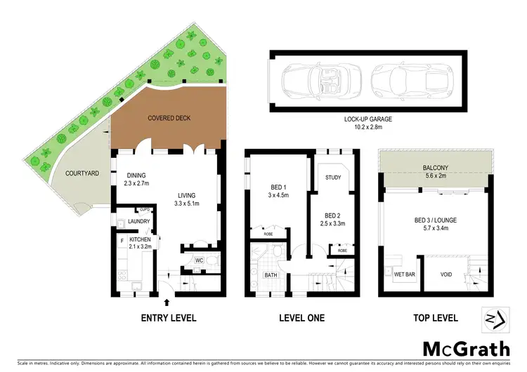 Floorplan of Homely townhouse listing, 12/92 Bay Road, Waverton NSW 2060
