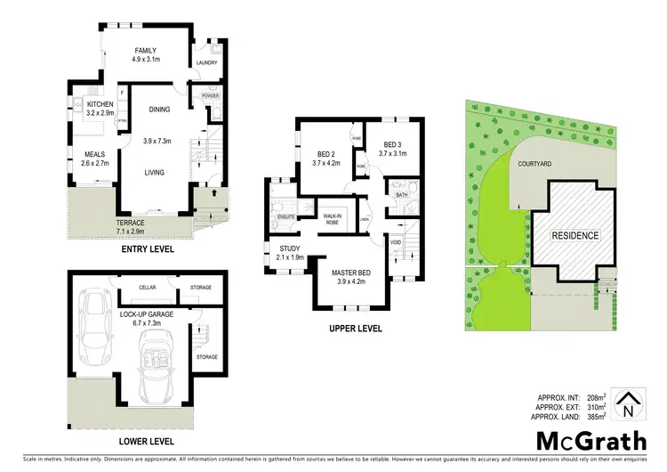 Floorplan of Homely townhouse listing, 3 Boronia Avenue, Hunters Hill NSW 2110