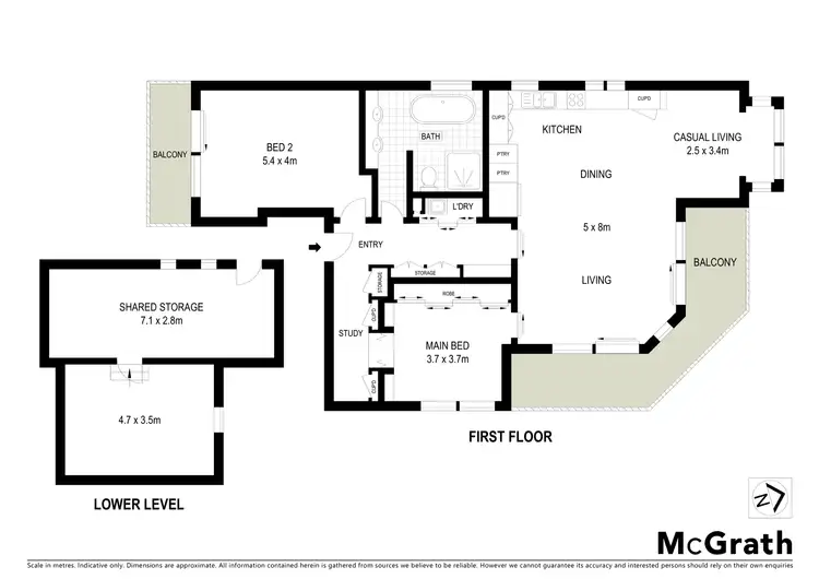 Floorplan of Homely apartment listing, 3/70 Fletcher Street, Bondi NSW 2026