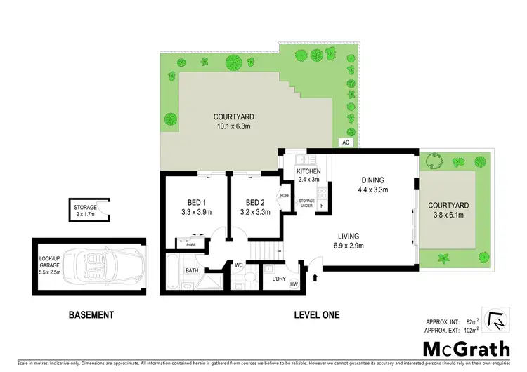 Floorplan of Homely apartment listing, 2/370 Miller Street, Cammeray NSW 2062