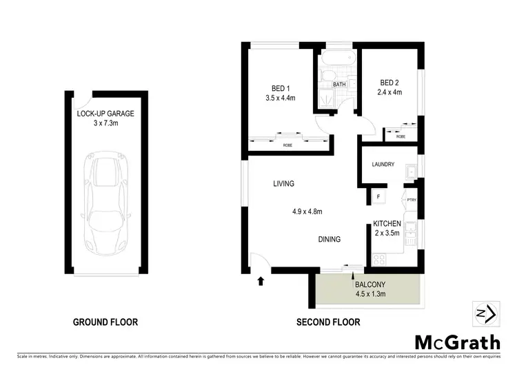 Floorplan of Homely apartment listing, 4/15 Arthur Avenue, Cronulla NSW 2230