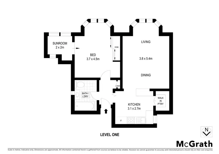 Floorplan of Homely unit listing, 4/24 New Street, Bondi NSW 2026