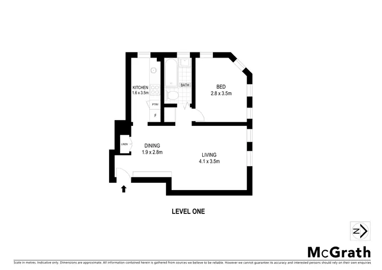 Floorplan of Homely apartment listing, 5/385 Liverpool Street, Darlinghurst NSW 2010