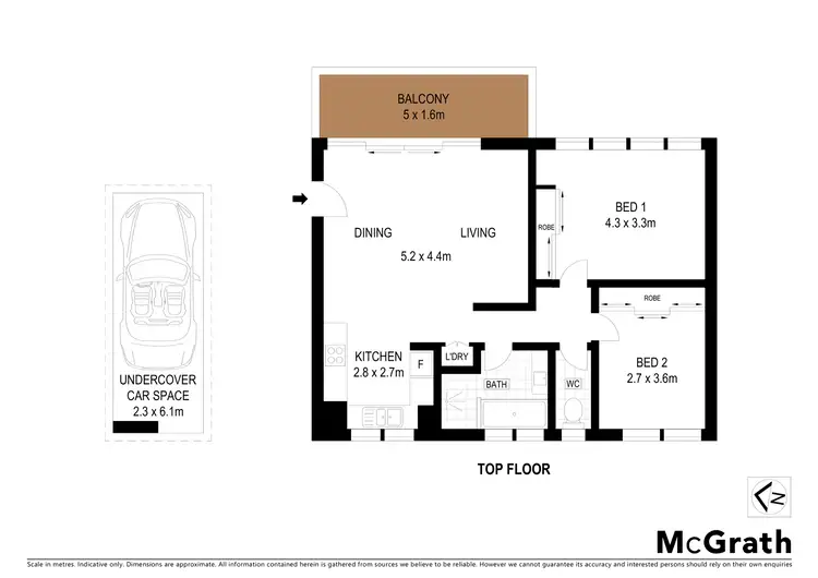 Floorplan of Homely apartment listing, 14/23 Rosalind Street, Cammeray NSW 2062