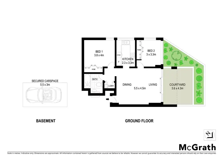 Floorplan of Homely apartment listing, 2/1 Boomerang Place, Woolloomooloo NSW 2011