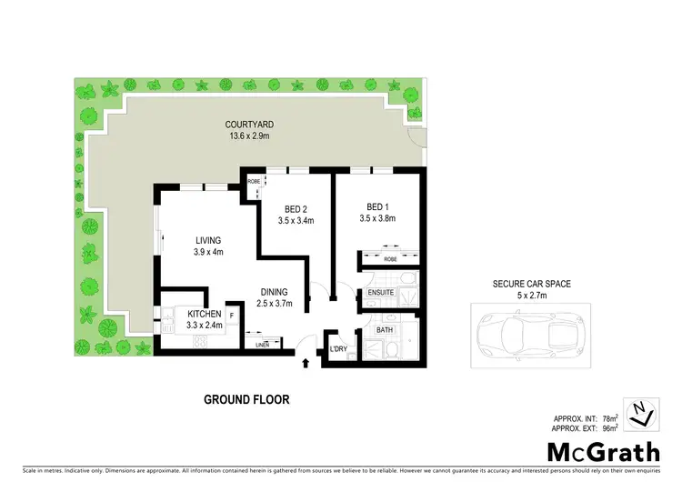 Floorplan of Homely apartment listing, 5/2 Fredben Avenue, Cammeray NSW 2062