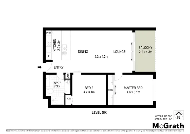 Floorplan of Homely apartment listing, 278/1 Mouat Street, Lyneham ACT 2602