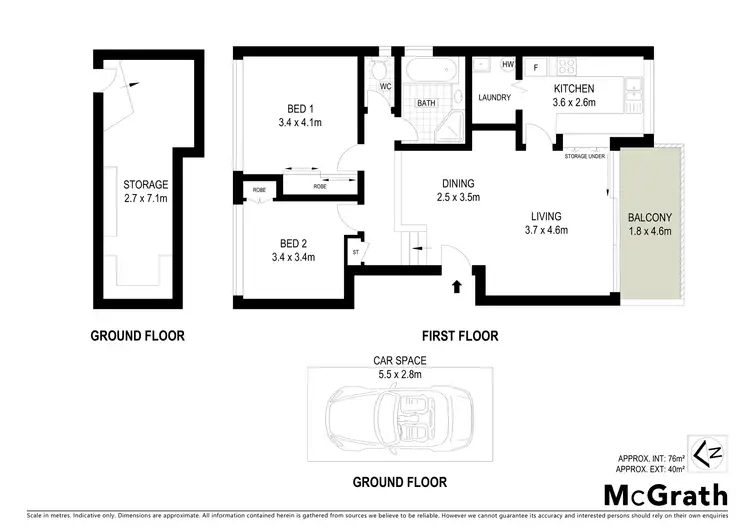 Floorplan of Homely apartment listing, 13/10 Elgin Street, Hunters Hill NSW 2110