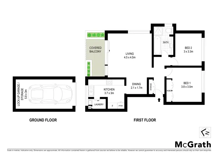 Floorplan of Homely apartment listing, 11/7 Morton Street, Wollstonecraft NSW 2065