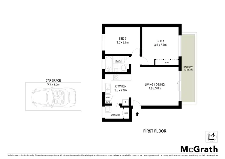 Floorplan of Homely unit listing, 6/14A Goulding Road, Ryde NSW 2112