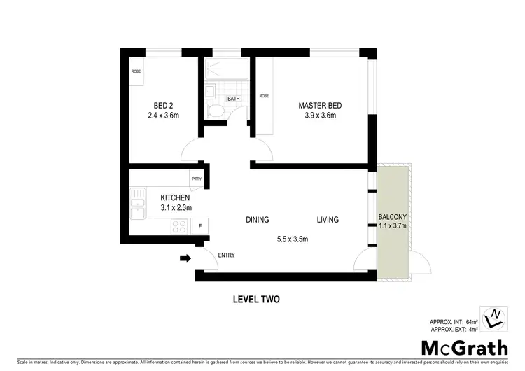 Floorplan of Homely unit listing, 4/11 Earle Street, Lyneham ACT 2602
