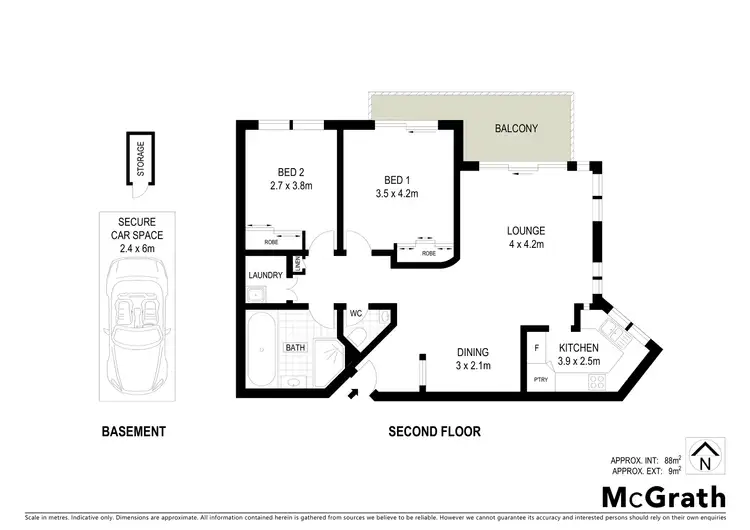 Floorplan of Homely unit listing, 203/10 Hollingworth Street, Port Macquarie NSW 2444