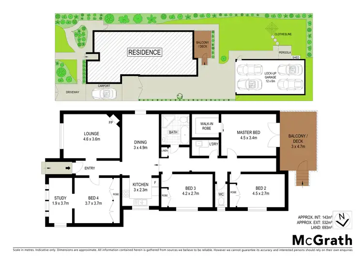 Floorplan of Homely house listing, 43 Donald Road, Queanbeyan NSW 2620
