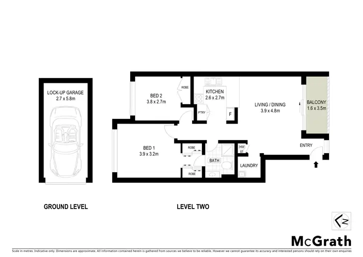 Floorplan of Homely unit listing, 10/27 Whiting Street, Labrador QLD 4215