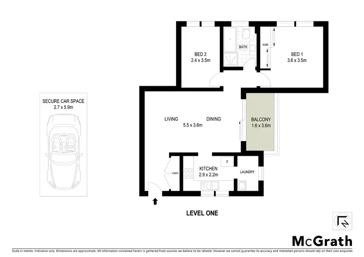Floorplan of Homely apartment listing, 12/27 Morton Street, Wollstonecraft NSW 2065