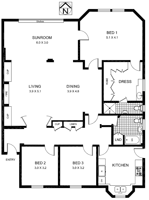 Floorplan of Homely apartment listing, 6/363 Edgecliff Road, Woollahra NSW 2025