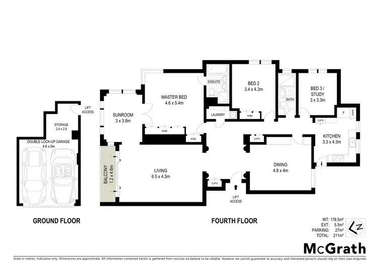 Floorplan of Homely apartment listing, 'Wentworth Towers' 10/3 Wentworth Place, Point Piper NSW 2027