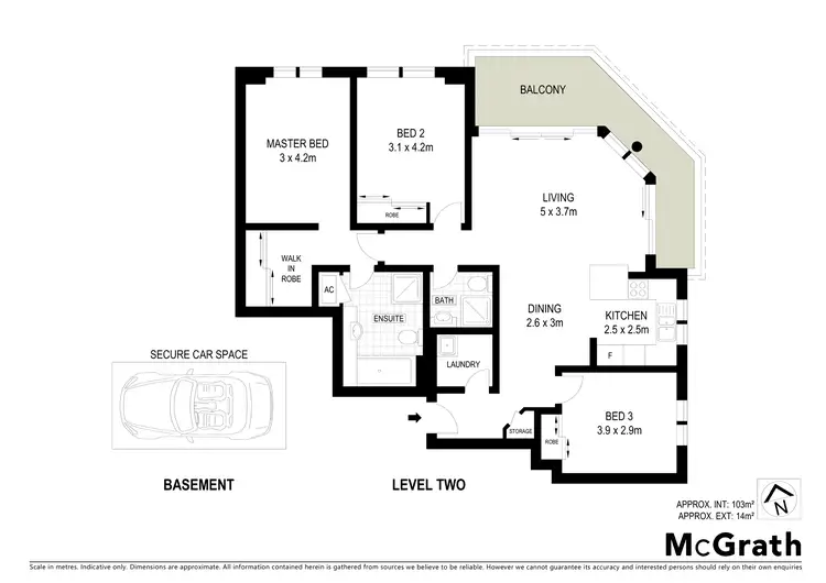 Floorplan of Homely apartment listing, 13/7 Crystal Street, Waterloo NSW 2017