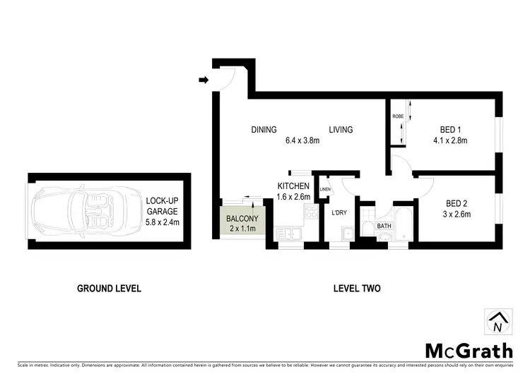 Floorplan of Homely unit listing, 26/12 Goulburn Street, Warwick Farm NSW 2170