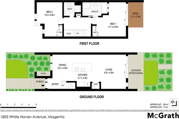 Floorplan of Homely townhouse listing, 1805 White Haven Avenue, Magenta NSW 2261