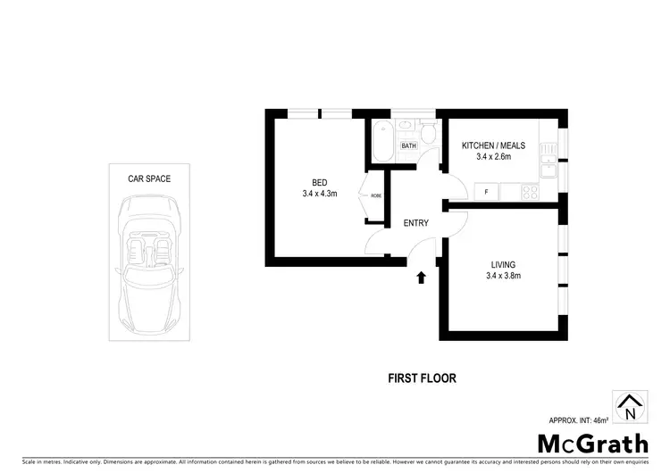 Floorplan of Homely apartment listing, 5/38 Queen Street, St Kilda East VIC 3183