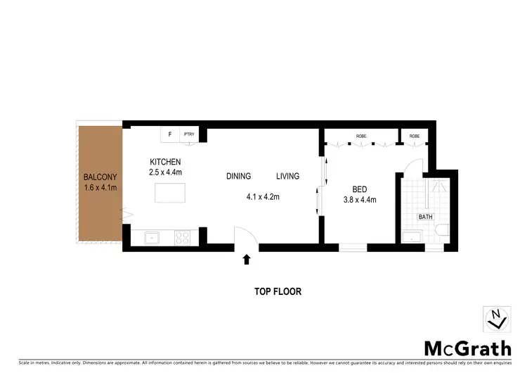 Floorplan of Homely apartment listing, 7/1 Thorpe Street, Clovelly NSW 2031