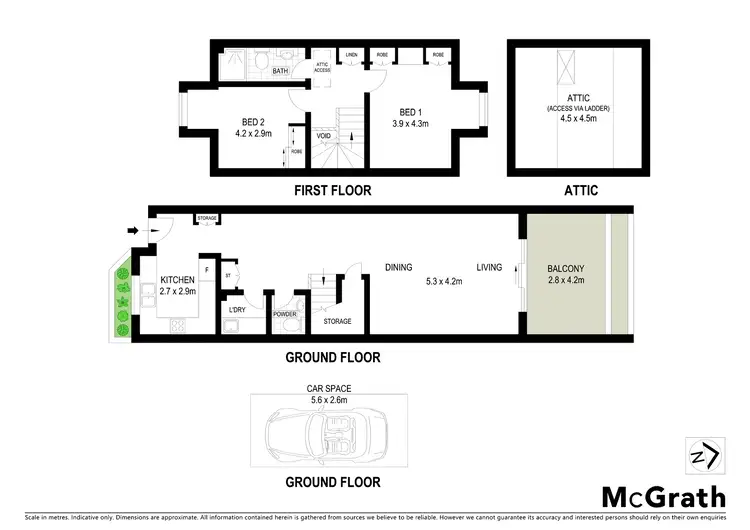 Floorplan of Homely townhouse listing, 1/156 Alma Road, Padstow NSW 2211