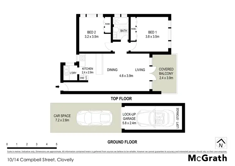 Floorplan of Homely apartment listing, 10/14 Campbell Street, Clovelly NSW 2031