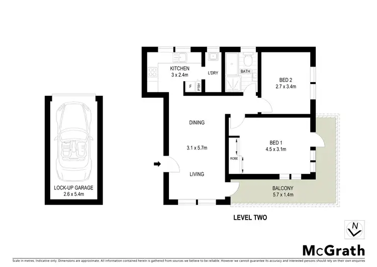 Floorplan of Homely apartment listing, 8/18 Chandos Street, Ashfield NSW 2131