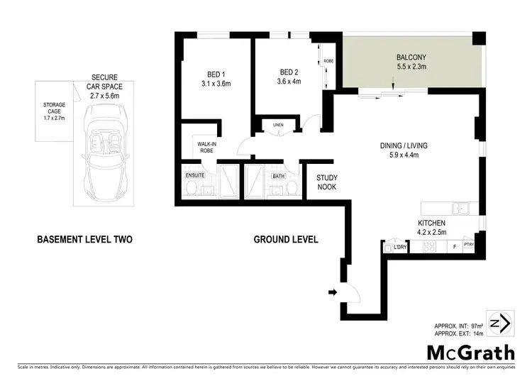 Floorplan of Homely apartment listing, 101/1 Allambie Street, Ermington NSW 2115