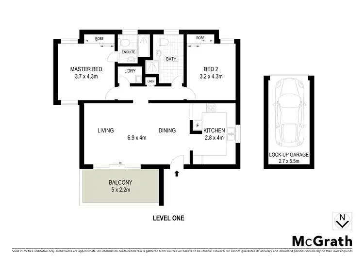 Floorplan of Homely apartment listing, 18/10 Dalleys Road, Naremburn NSW 2065